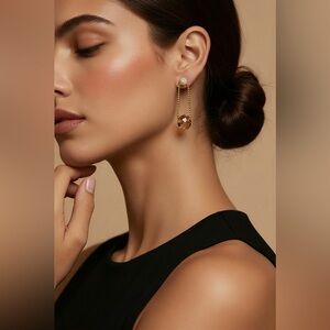 Swarovski Butterfly Rhinestone Dangle/Drop Fashion Earrings Rare Piercing